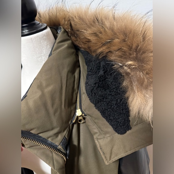 Pre-loved Mackage Cynthia Leather Sleeved Down Parka - Picture 4 of 7